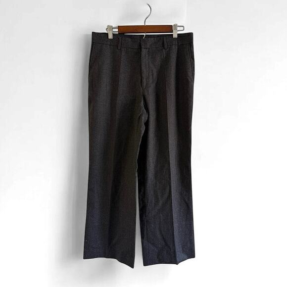 Ted Baker Other - Ted Baker Men’s Dark Gray Flat Front 100% Wool Dress Pants size 34R